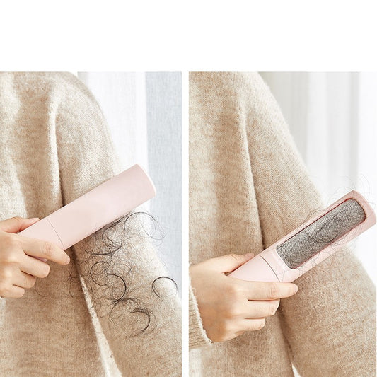 🐾   Brosse Anti-Poils Réutilisable 2-en-1 – Ramasse Poils Autonettoyant | 2-in-1 Reusable Pet Hair Remover – Self-Cleaning Lint Brush