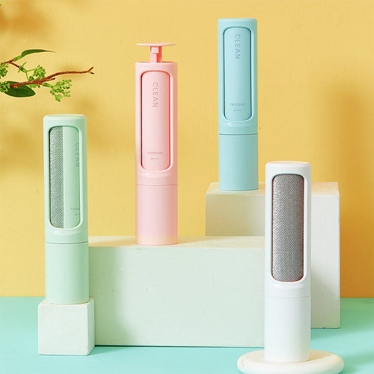 🐾   Brosse Anti-Poils Réutilisable 2-en-1 – Ramasse Poils Autonettoyant | 2-in-1 Reusable Pet Hair Remover – Self-Cleaning Lint Brush