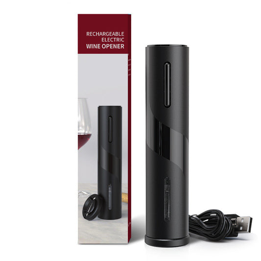 🍷 Tire-Bouchon Électrique USB – Ouvre-Bouteille Rechargeable & Élégant | USB Electric Wine Opener – Rechargeable & Sleek Design