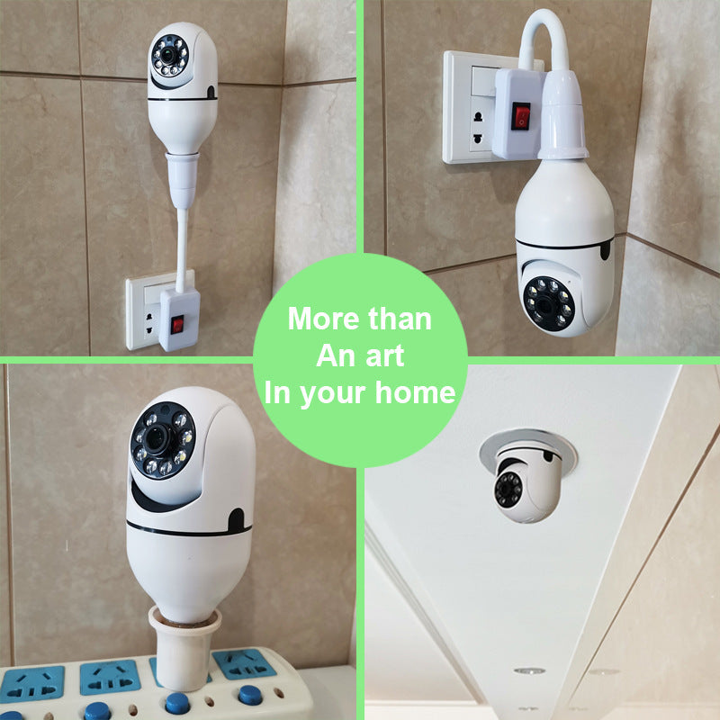 💡 Caméra Ampoule WiFi 1080P – Surveillance Intelligente avec Vision Nocturne | 1080P WiFi Bulb Camera – Smart Home Security with Night Visio