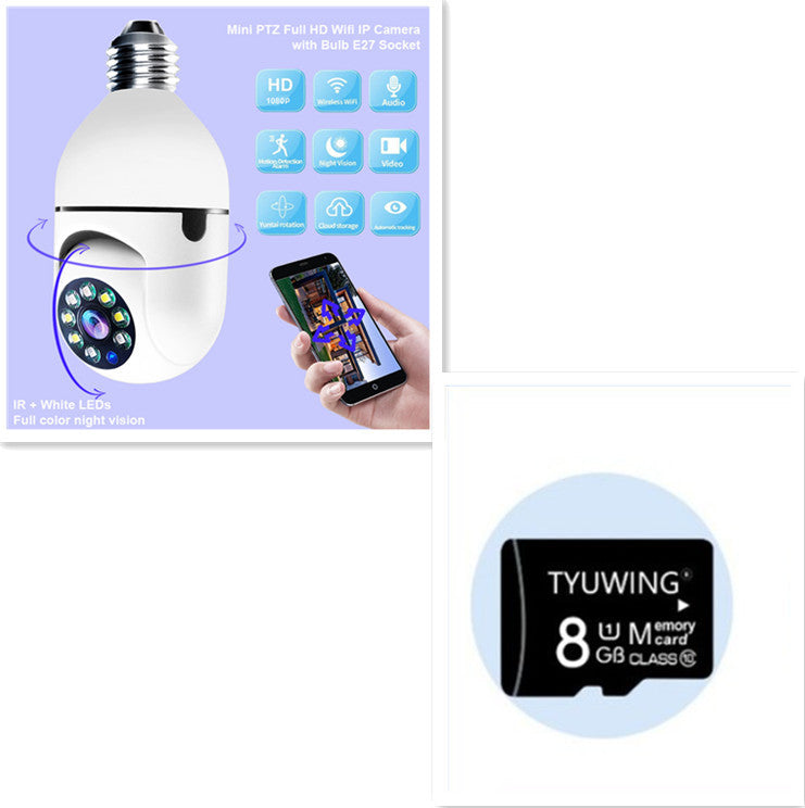 💡 Caméra Ampoule WiFi 1080P – Surveillance Intelligente avec Vision Nocturne | 1080P WiFi Bulb Camera – Smart Home Security with Night Visio